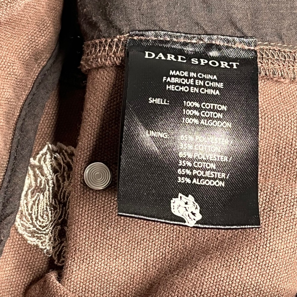 Darc Sport Chopper Hoffa Flare Pants Redwood Brown Mens 32 Double Knee NEW - Picture 12 of 12